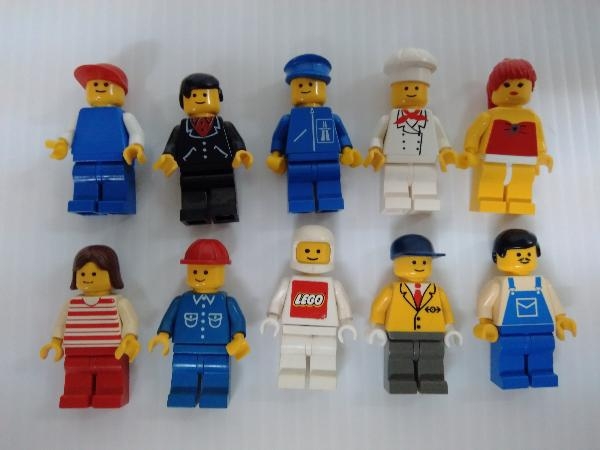正規品 LEGO ミニフィグ オールドレゴ 男の子 女の子 10個 まとめ売り ※オーバーオール ドライバー シェフ ポニーテール_画像1