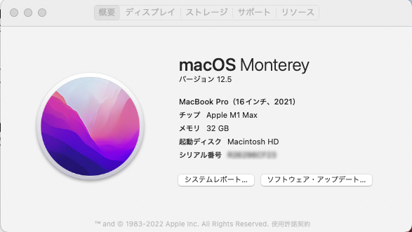 MacBook Pro 16インチ 2021モデル M1 Max 32GB 1TB SSD 10コアCPU 32コアGPU AppleCare+付き_画像5