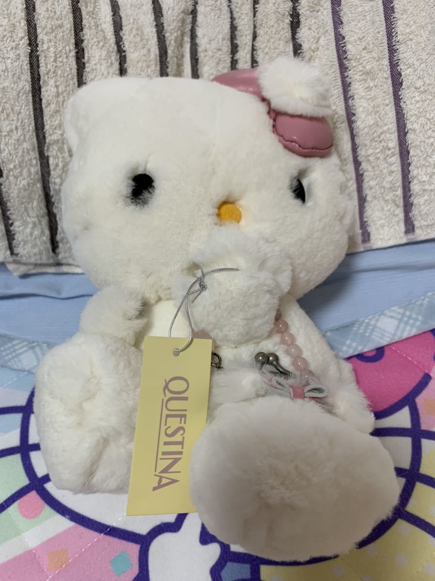 10200円 QUESTINA限定、ラビットファーキティぬいぐるみ 10200円 QUESTINA限定、ラビットファーキティぬいぐるみ