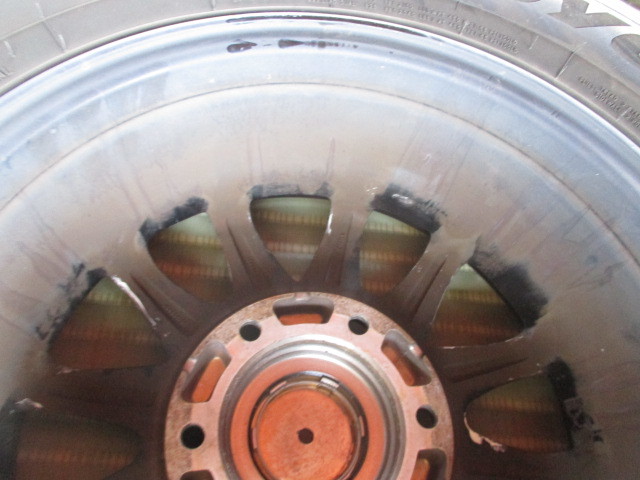 *BISONbaison aluminium wheel 4 pcs set 15 -inch 6J+33 139.7 6H with tire white letter TOYO 195/80R15 Hiace 
