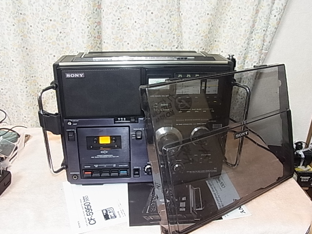 SONY [CF-5950][ world ..., world . record .BCL*RX] disassembly * maintenance * adjusted have been cleaned goods FM76~95MHz till reception possibility control 22082209