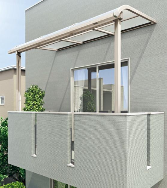 バルコニーテラスR屋根タイプ 間口3040mm×出幅5尺1475mm×高さ2500mm ポリカ 2階用 柱前後左右移動OK 国内メーカー 格安 送料無料_画像10
