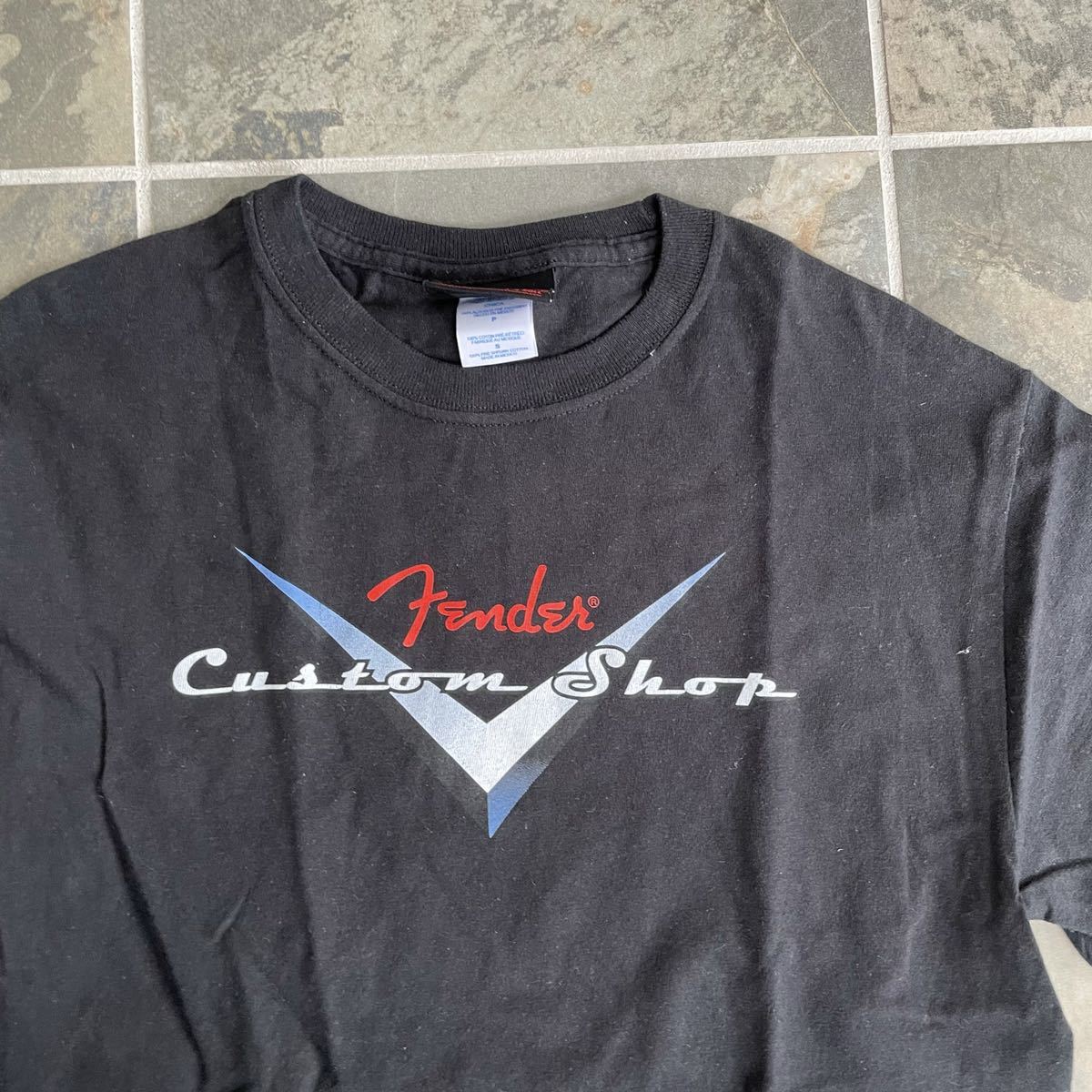 fender custom shop オフィシャル tシャツ ビンテージ 両面プリント stratocasterフェンダー カスタムショップメンズ 古着 オールド_画像1