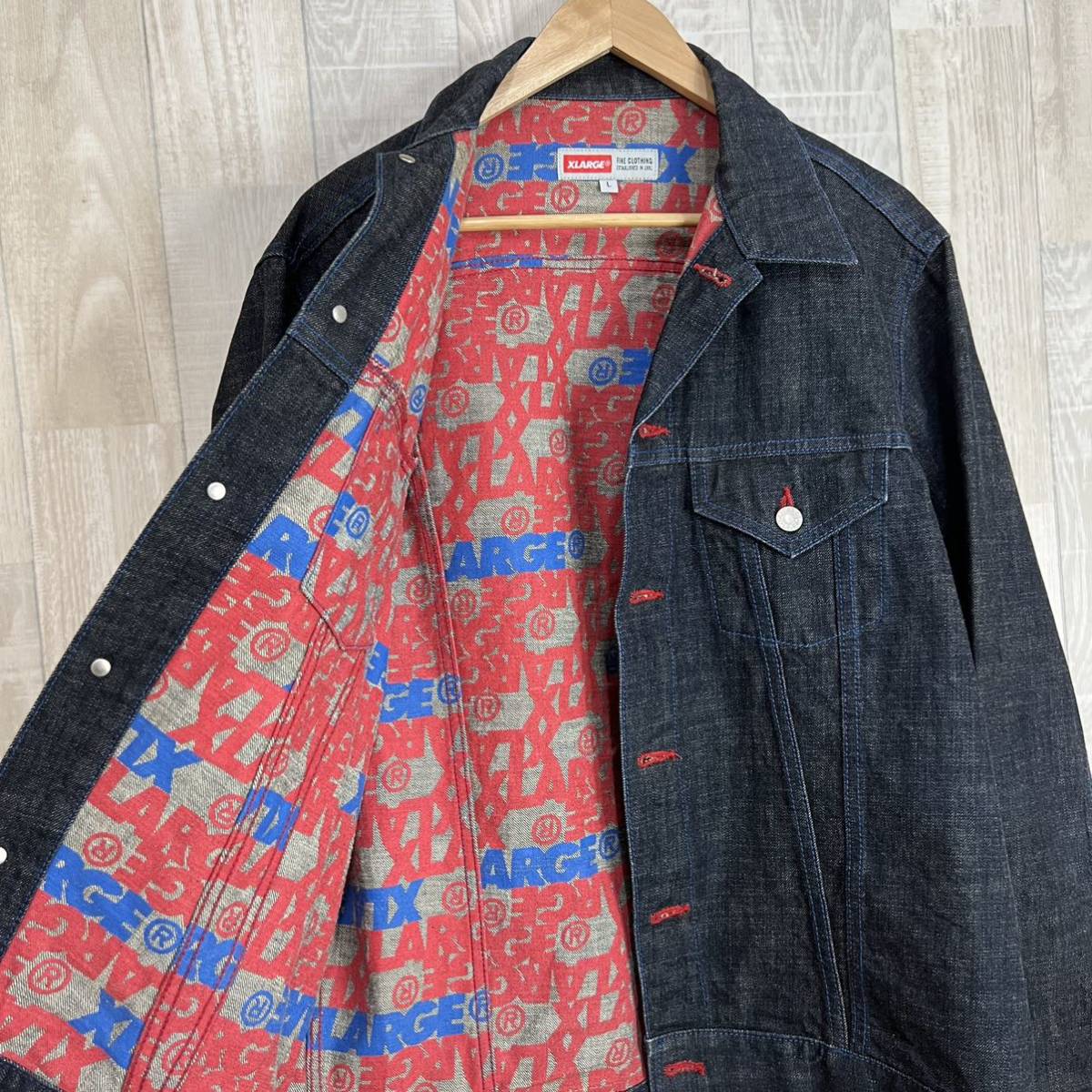 XLARGE エクストララージ デニムジャケット サイズL インディゴ XLARGE エクストララージ デニムジャケット サイズL インディゴ