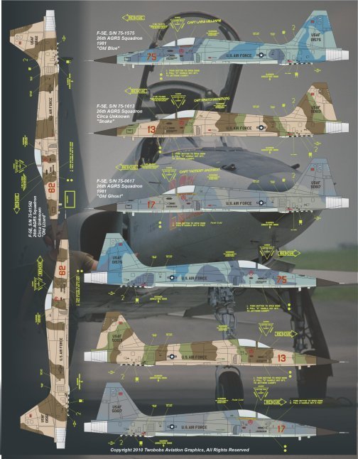 トゥーボブス 48-215 1/48 太平洋空軍 ゴマーズ パート1 F-5E_画像5