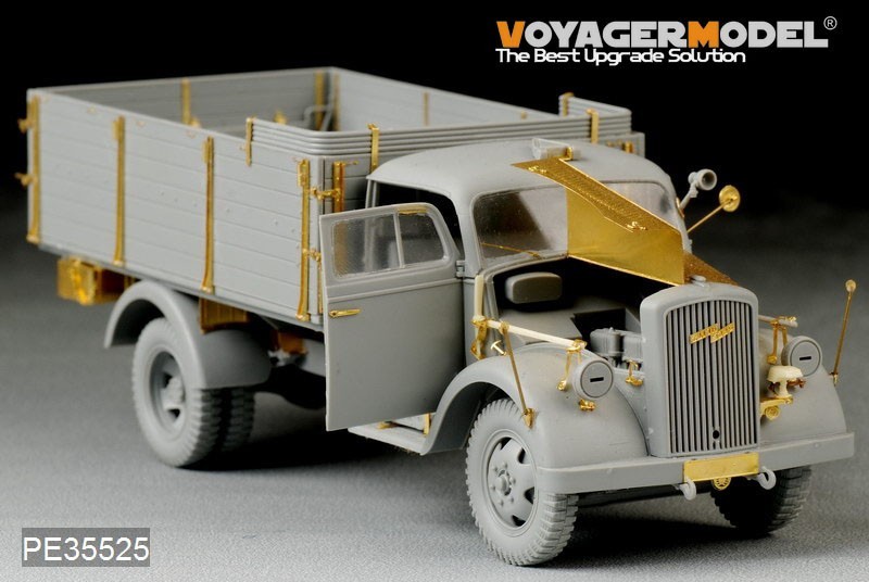 ボイジャーモデル PE35525 1/35 WWIIドイツ オペル・プリッツ 3t. 4x2 カーゴ トラック / 貨物室(ドラゴン6716用)_画像4