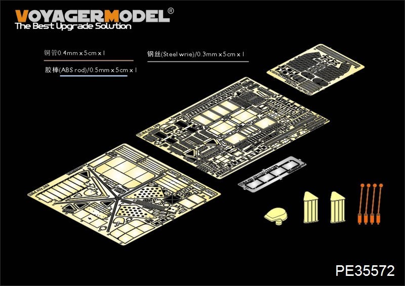 Voyager model PE35572 1/35 WWII Germany Sd.kfz.263 8 wheel wireless car etching set (AFV35263 for )