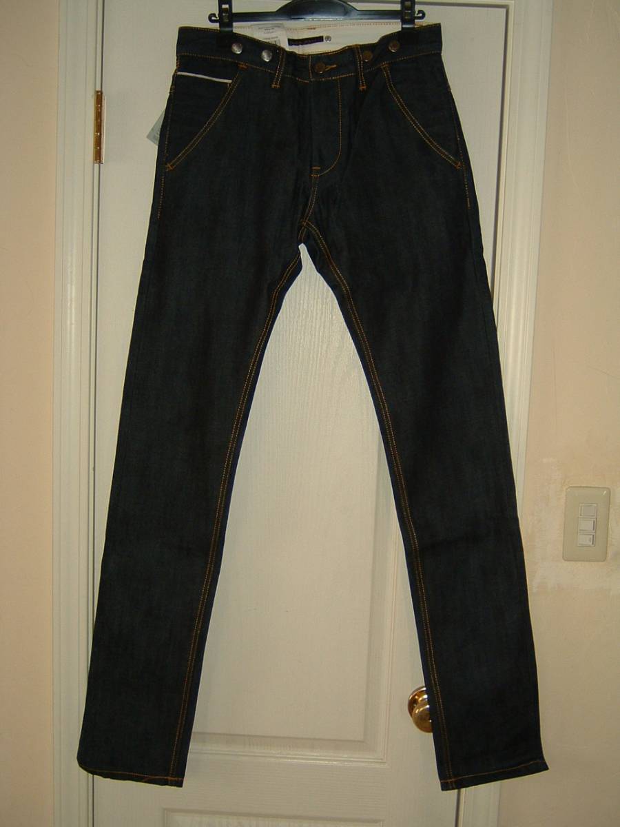 激レア 未使用 LAB CHINO nudie jeans ヌーディージーンズ 濃紺デニムパンツ W29 L33