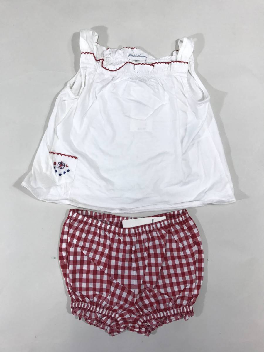 新品 10132 ベイビー 6M タンクトップ polo ralph lauren ポロ ラルフ ローレン ガールズ 乳児_画像1