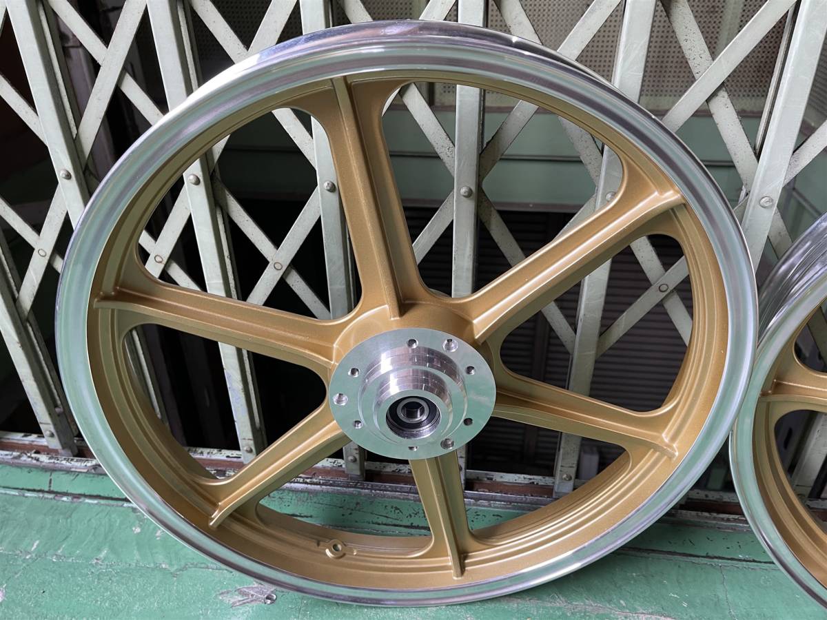 Z系 キャストホイール 前後 6穴/リアドラム ワイドZ1 Z2社外Z900 Z750