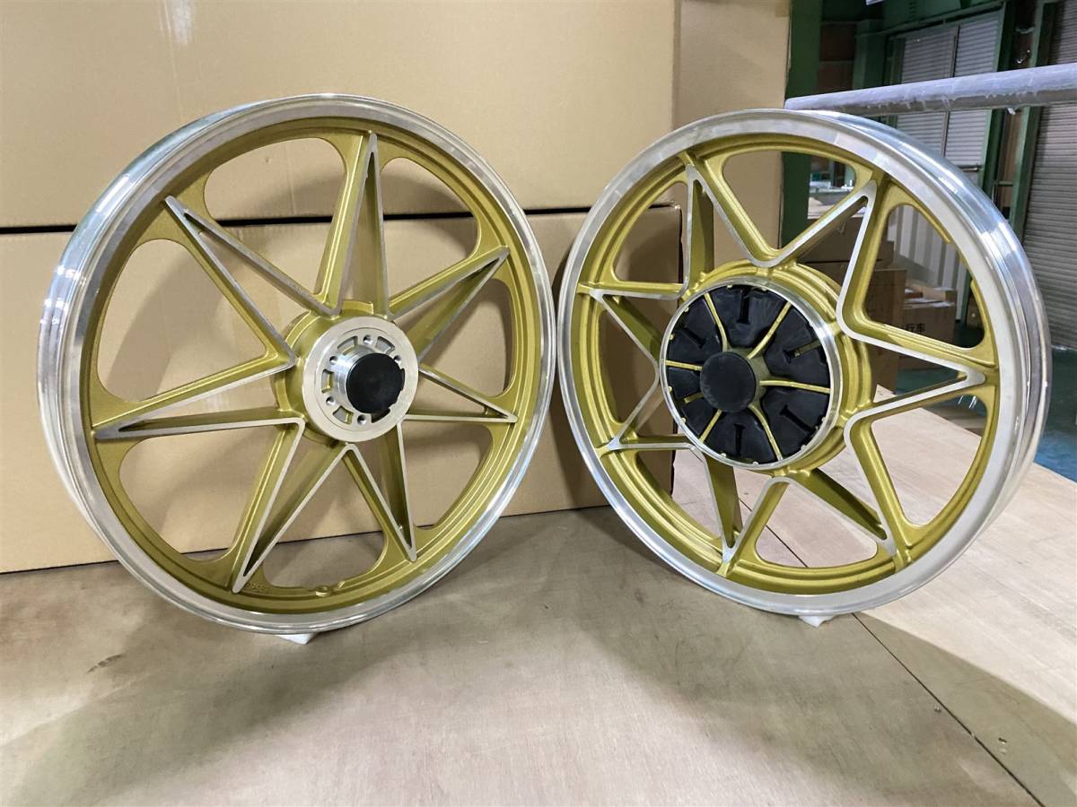GT380 キャストホイール 金/ナインキャスト 社外 F19 R18インチGS400L