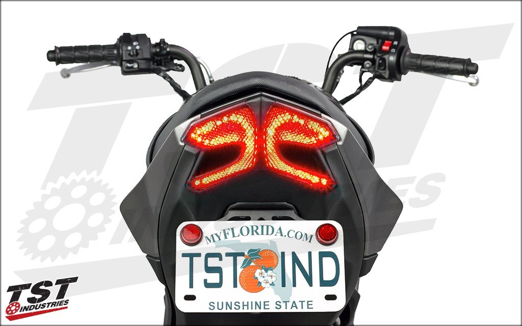 TST Z125 (17-22) プログラミング機能付き ウィンカー内蔵 LEDテール ...