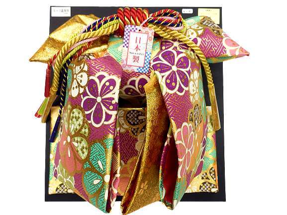  сделано в Японии "Семь, пять, три" 5 лет 7 лет бабочка obi пояс оби мусуби девочка ... obi ящик seko..7 позиций комплект золотой земля винт . слива рисунок No.2215