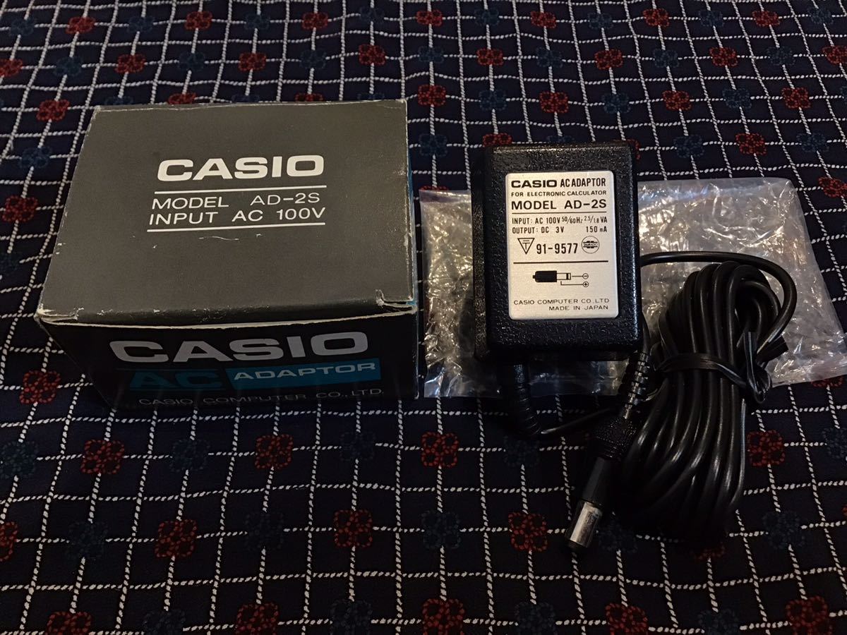 * beautiful goods CASIO Casio AC adaptor AD-2S DC3V 150mA calculator for genuine products origin box attaching *