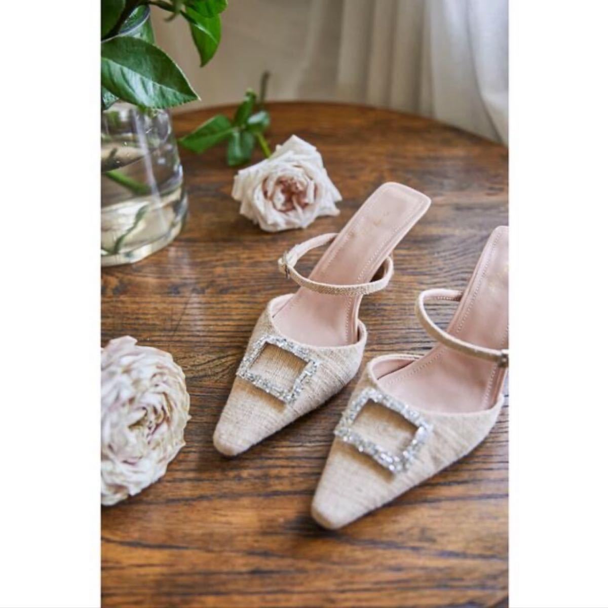 herlipto Linen Blend Crystal Mules 37新品-www.connectedremag.com