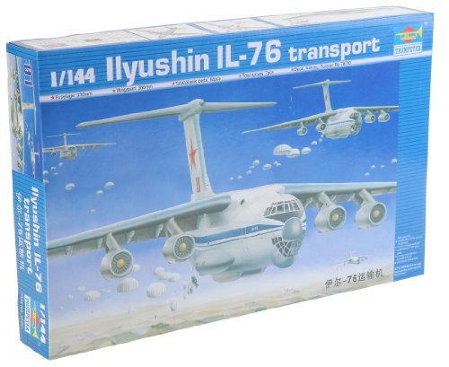 トランペッター 1/144 ロシア軍 イリューシン IL-76 輸送機 プラモデル(未使用・未開封品)