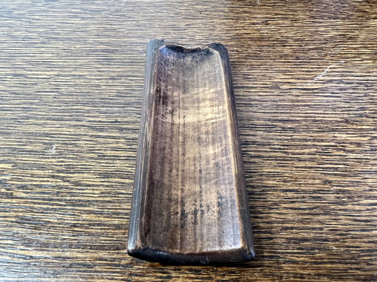 最適な材料 古竹製細工彫り 獅子乗観音像 茶合茶量 茶匙 仙媒 竹彫 長