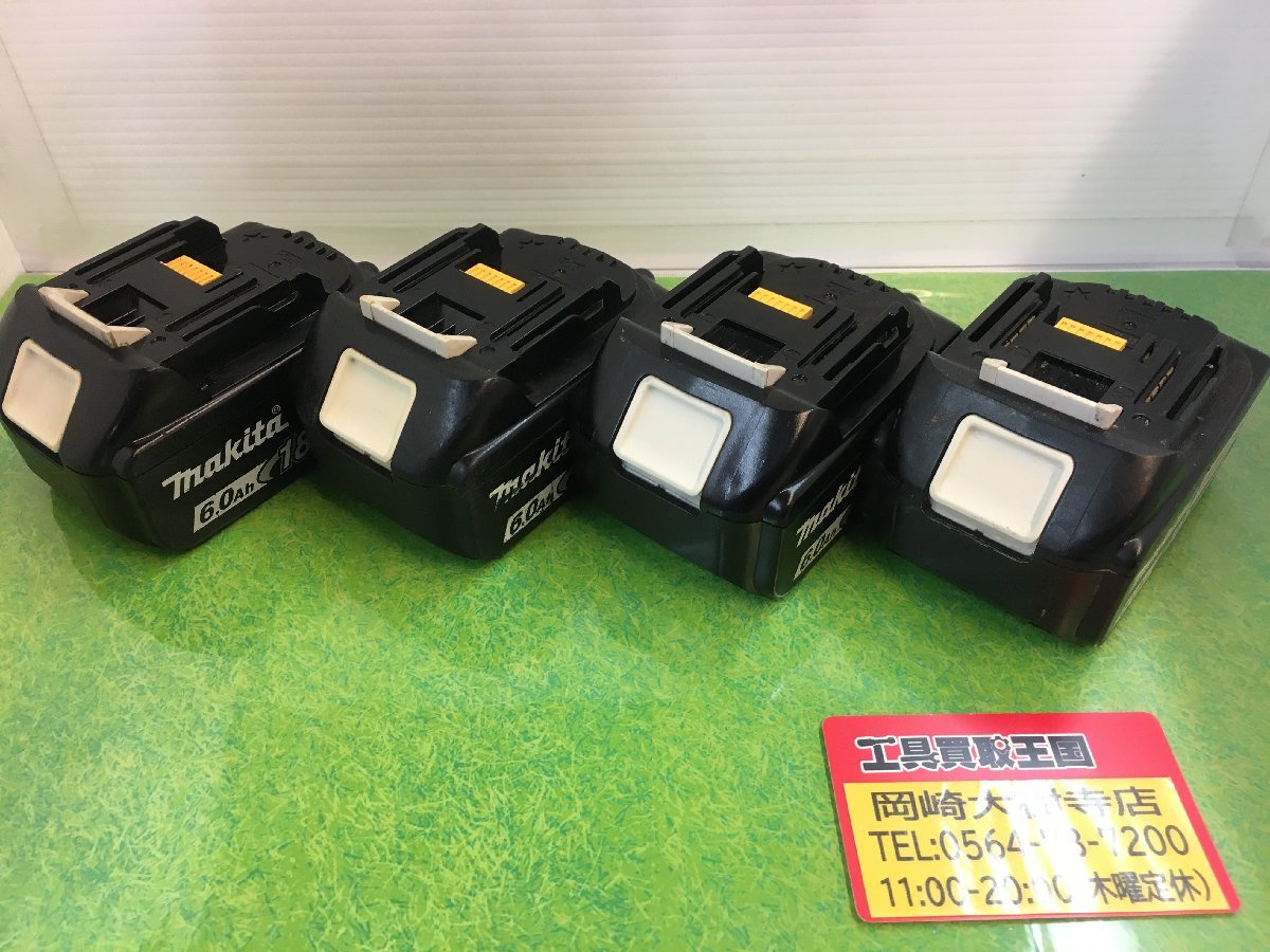 品】makita(マキタ) 18v6.0Ahリチウムイオンバッテリー残量表示付4個