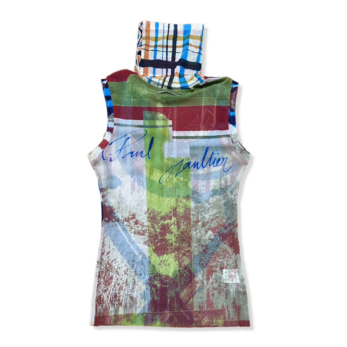 Jean Paul Gaultier ノースリーブ パワーネット シースルー トップス