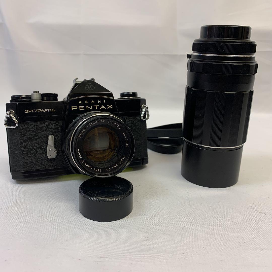 PENTAX SP ブラック レンズ2本付き オールドフィルムカメラ www