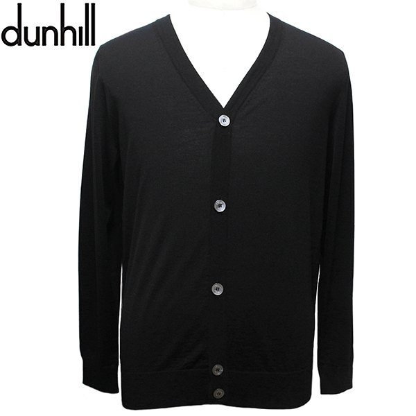 熱い販売 メンズ ニット カーディガン ダンヒル ブラック 新品 DUNHILL