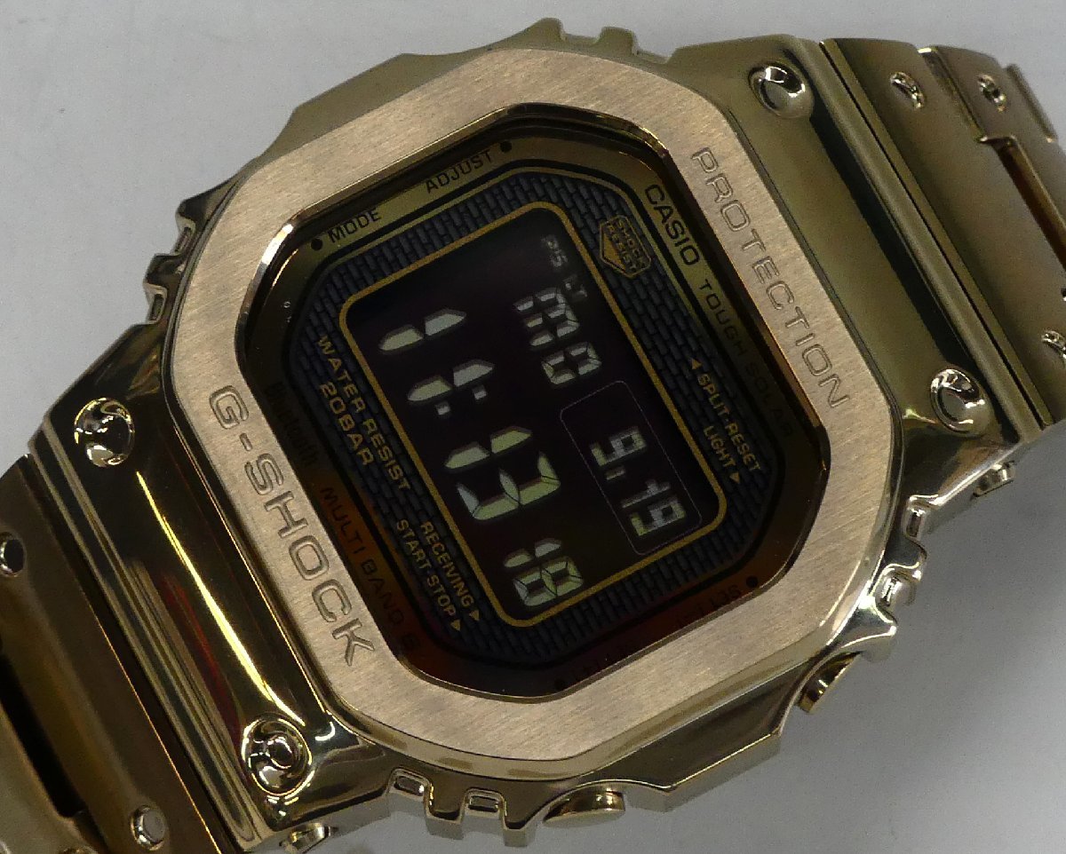 ☆美品!CASIO カシオ G-SHOCK 電波ソーラー フルメタル ゴールド【GMW-B5000GD-9JF】☆の画像1