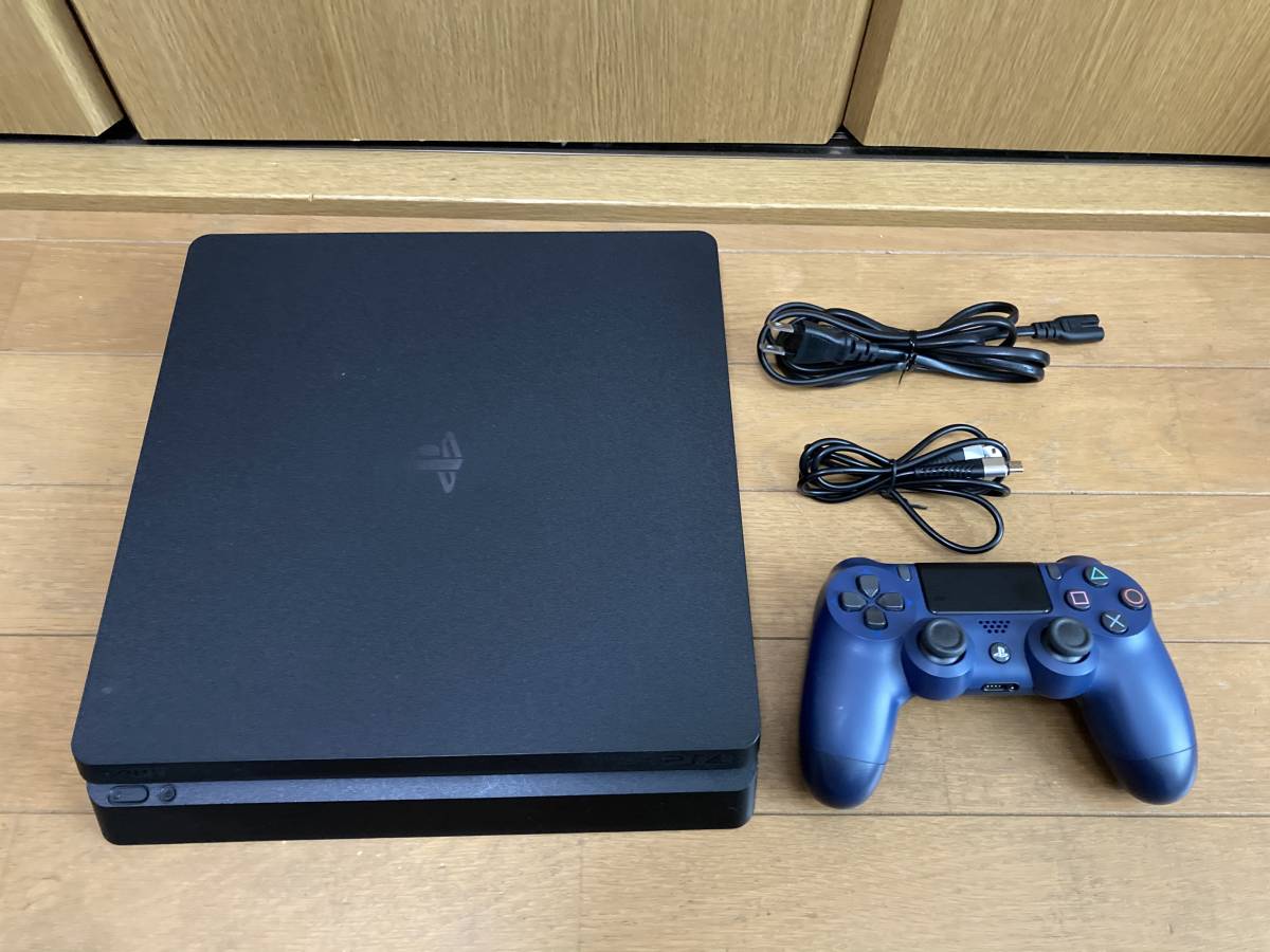 即決! PlayStation4 PS4 本体 CUH-2100A 500GB ブラック コントローラー 付き 