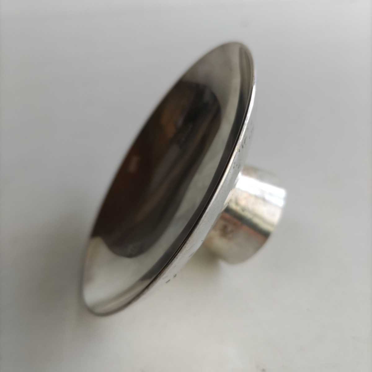 労働大臣贈呈 銀張り盃 労働省時代 贈呈品(刻印あり) SILVER F 労働大臣贈呈 銀張り盃 労働省時代 贈呈品(刻印あり) SILVER F
