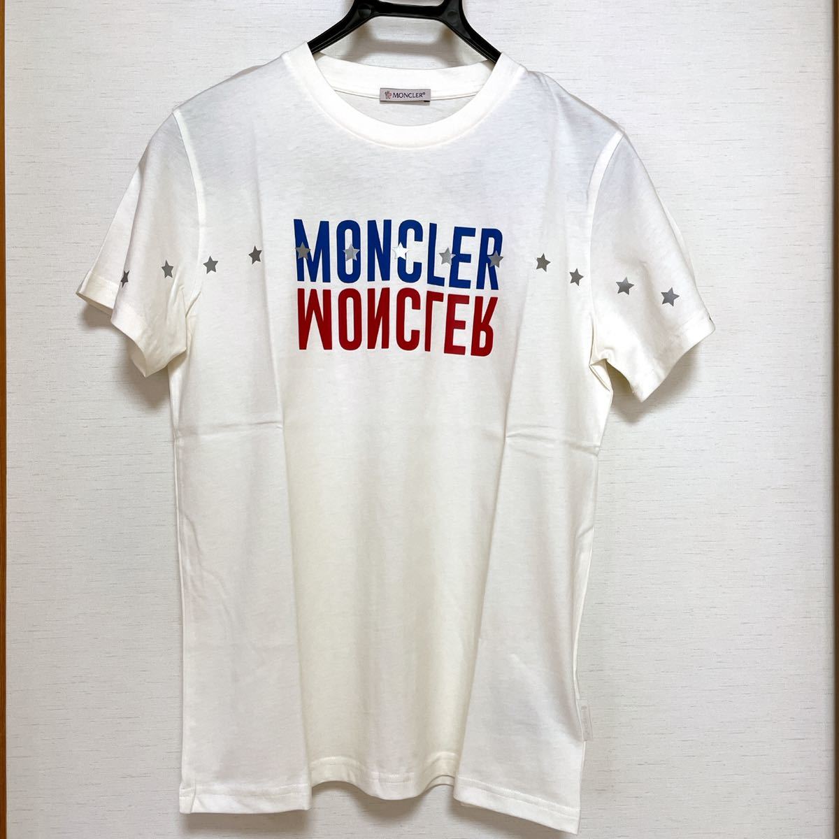 新品 モンクレール Tシャツ オフホワイト moncler 14a