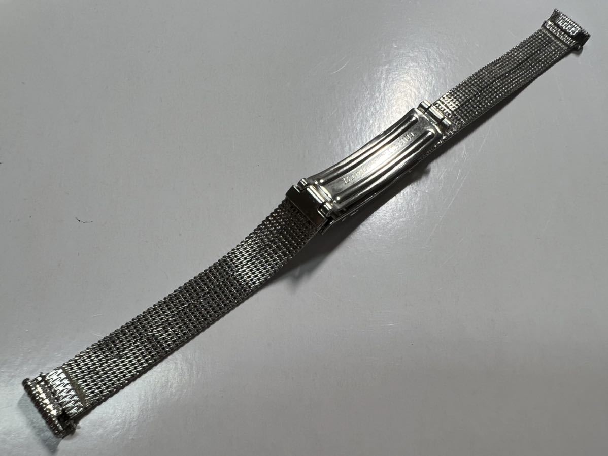 BAMBI 取り付け幅10mm 腕時計のベルト 中古 バンビ ブレス バンド ベルト ステンレスベルト ブレスレット stainless steel 123-1_画像7