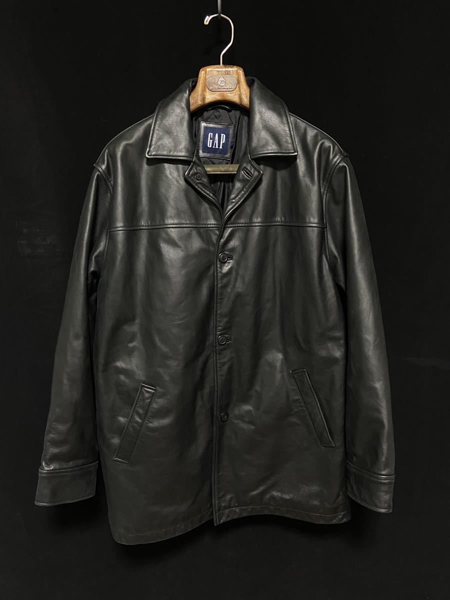 OLD GAP オールドギャップ 重厚 レザージャケット カーコート ブラック を販売 90s OLD GAP ウールハーフコート その他