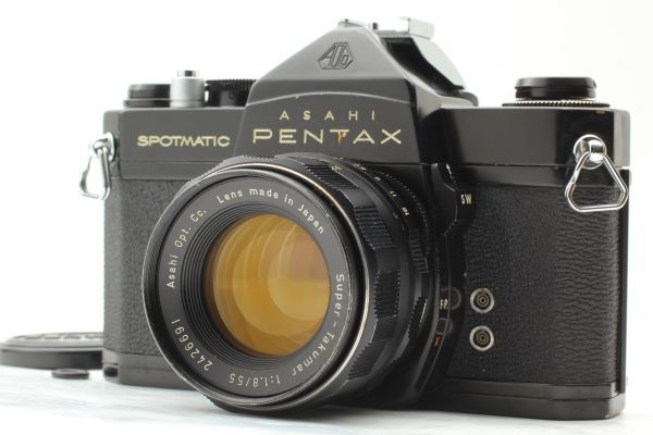 ペンタックス PENTAX SP ブラック SUPER TAKUMAR 55mm F/1.8 標準レンズセット s3028