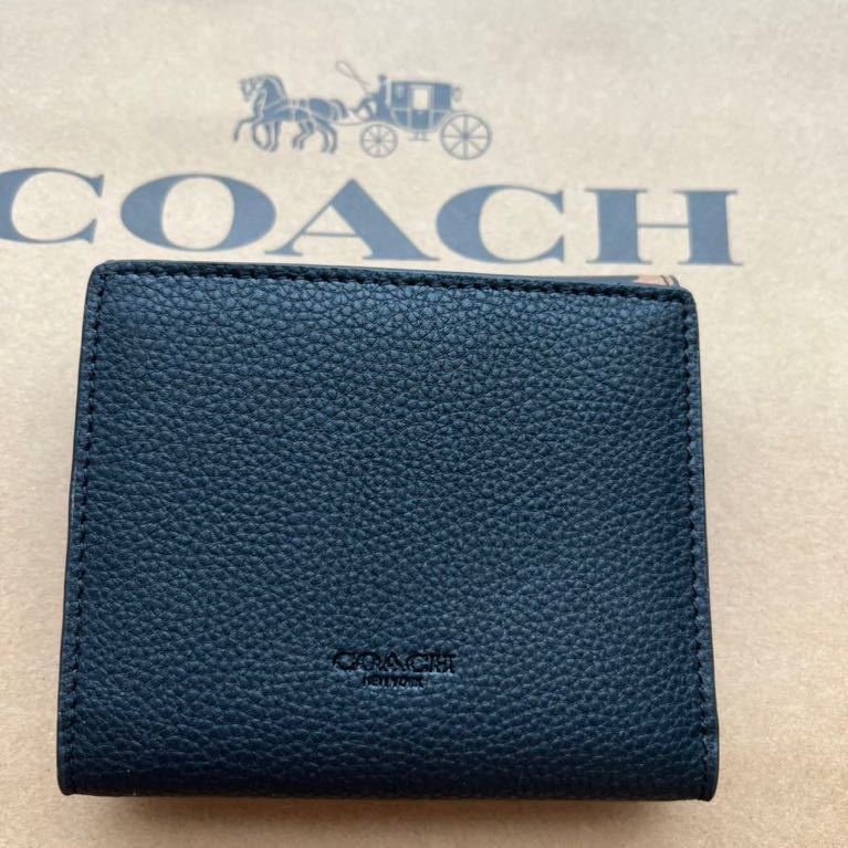 新品　未使用品　コーチ　COACH ミニ財布　コンパクト財布　アウトレット品　豹柄_画像2