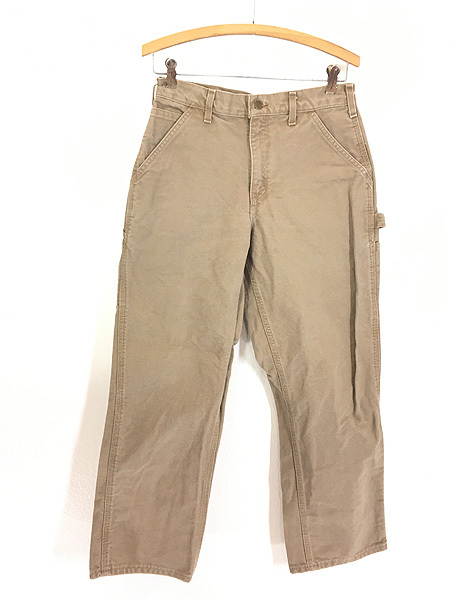 古着 Carhartt カーキ ダック ワーク ペインター パンツ W30 L30 古着_画像1