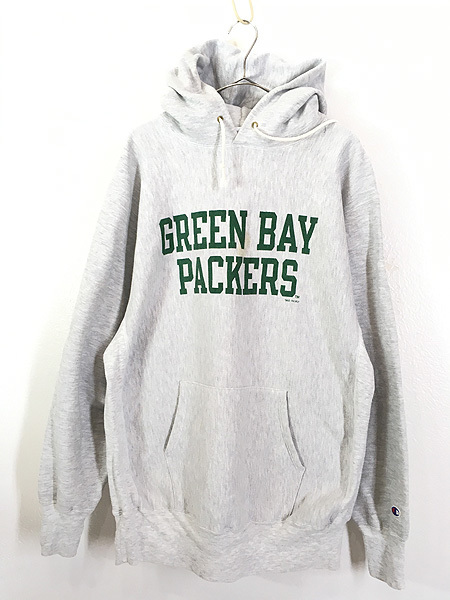 古着 90s Champion Reverse Weave NFL Green Bay Packers パッカーズ リバース スウェット パーカー  XXL 古着