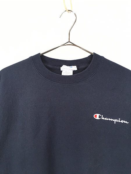 古着 Champion Reverse Weave ワンポイント ロゴ 刺しゅう リバース スウェット L 古着_画像2