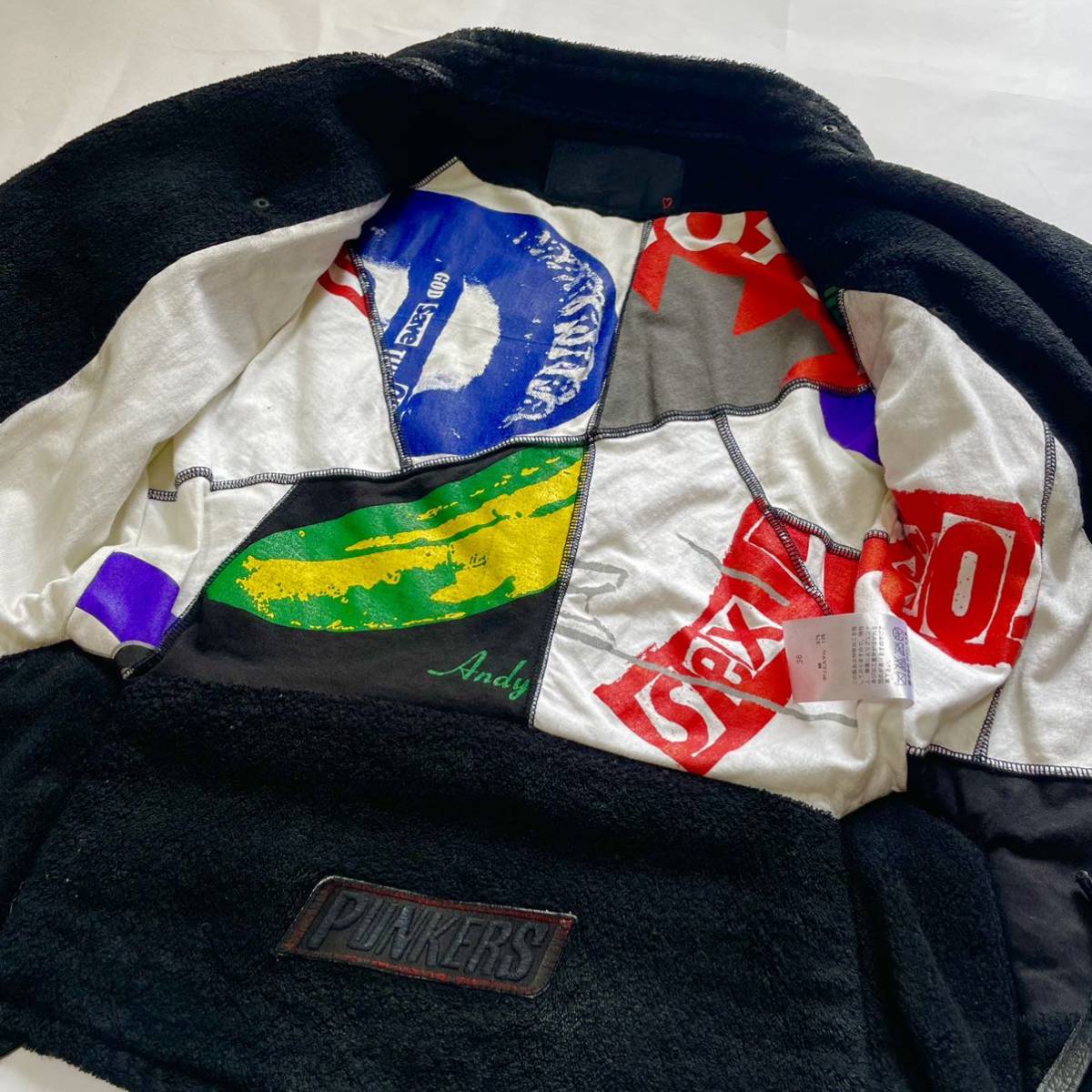 ROEN patchwork riders jacket ロエン ワッペン ライダースジャケット 