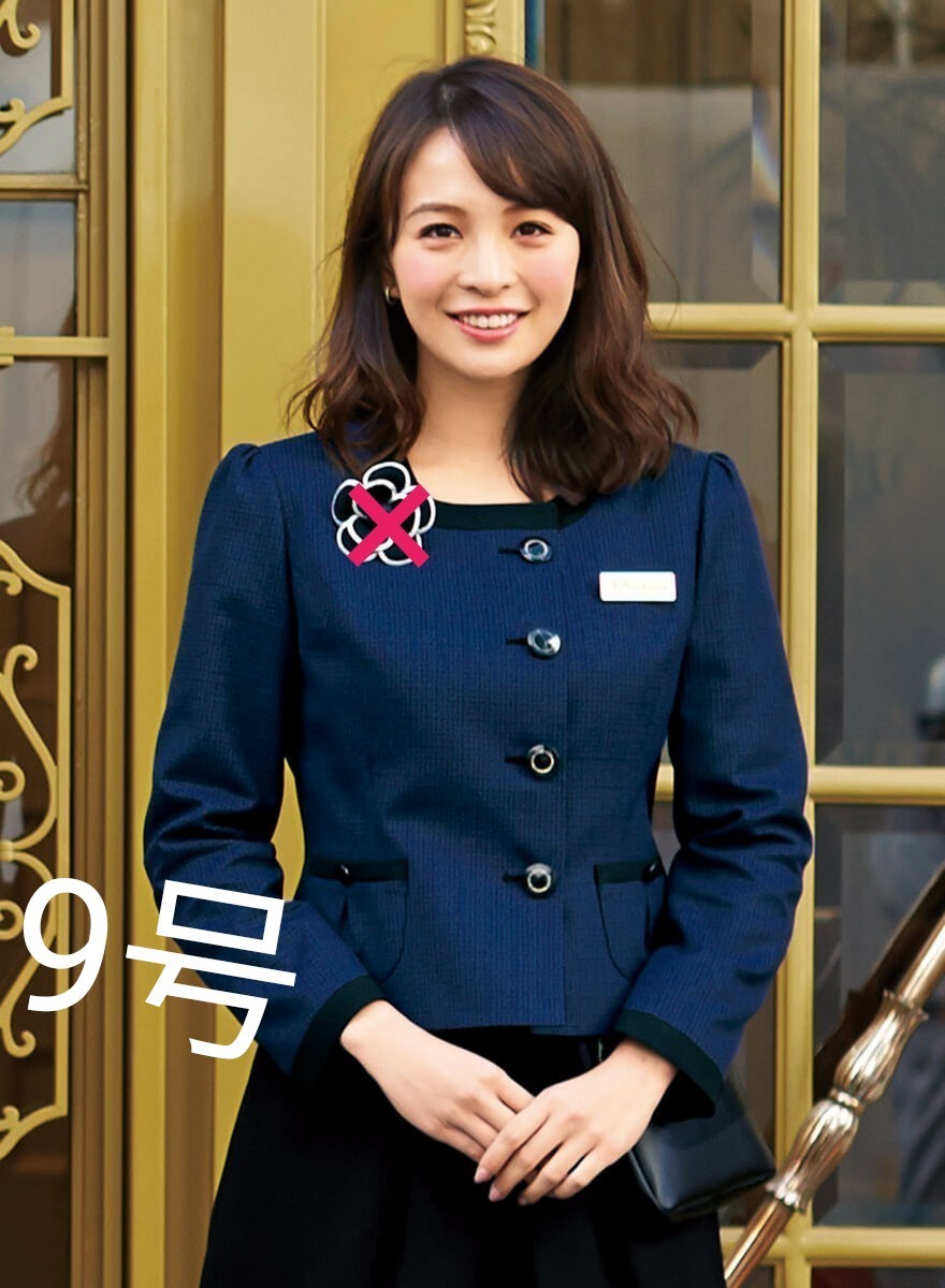 アンジョア ジャケット 9号 事務服 制服 オフィス OL joie 秋冬 ソフト