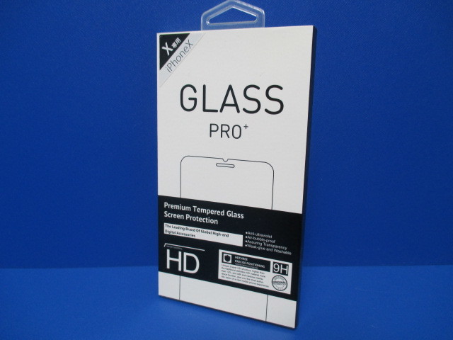 GLASS PRO+ iPhoneX Xs iPhone11pro (5.8インチ）強化ガラス 液晶 保護 フィルム シート プロテクター ラウンドエッジ加工 表面硬度9H ★の画像2