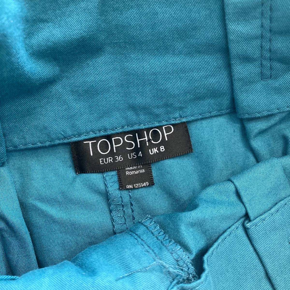 ［No.201］TOP SHOP トップショップ　ミニスカート　グリーン_画像3