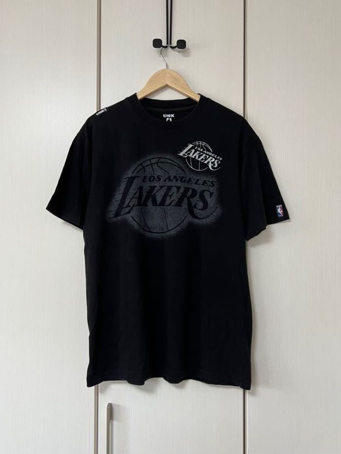 [UNK] NBA LOSE ANGELS LAKERS レイカーズ 半袖Tシャツ カットソー L ブラック アンク_画像1