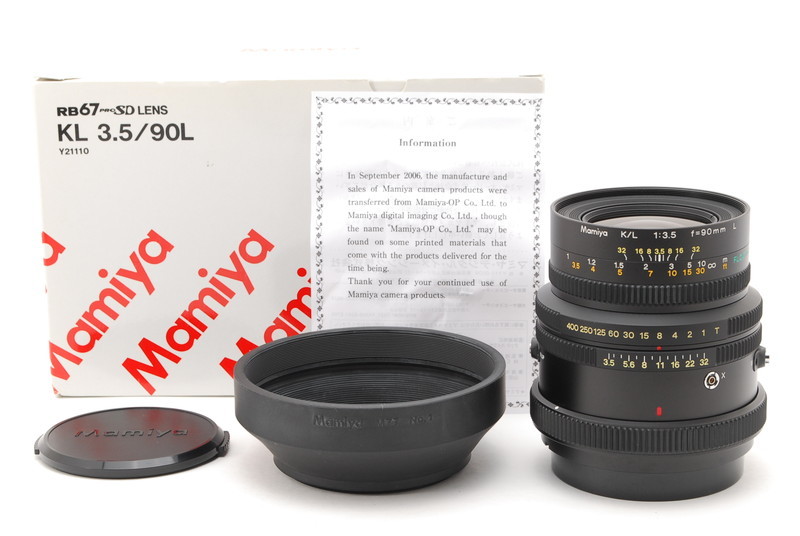 Yahoo!オークション - 【ランクＡ】 マミヤ Mamiya KL 90mm F3....