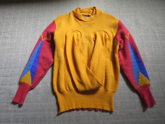  that time thing! WORLDS END tunnel sweater wa-ruz end VINTAGE 80S Vivienne maru com McLAREN genuine article setishona Lee z period 