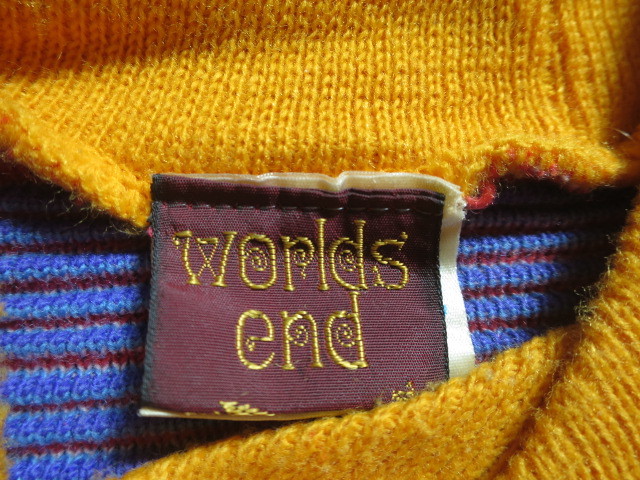  that time thing! WORLDS END tunnel sweater wa-ruz end VINTAGE 80S Vivienne maru com McLAREN genuine article setishona Lee z period 