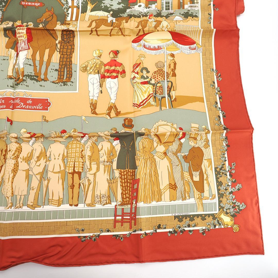 新品同様】エルメス Hermes カレ 90 Un siecle de Courses a Deauville