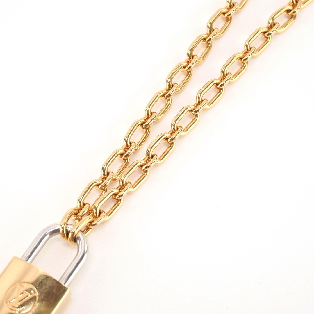 極美品】ルイヴィトン ロックミー ネックレス ゴールド 1152-