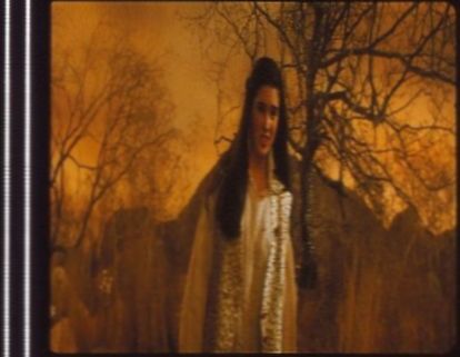 ラビリンス 魔王の迷宮 35mm映画フィルム 連続5コマ ジェニファーコネリー as サラ Jennifer Connelly デヴィッドボウイ ●LABYRINTH_画像1