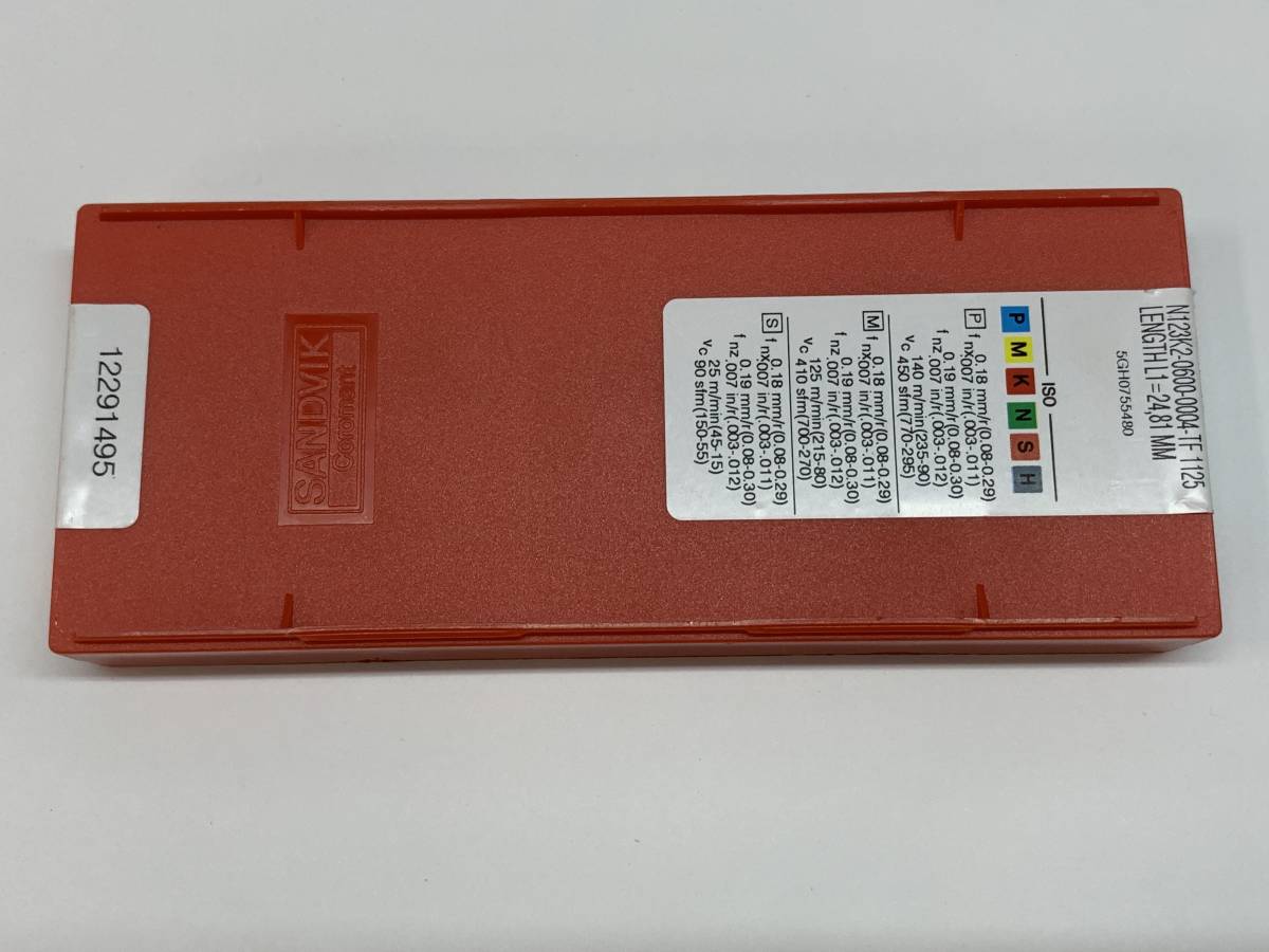 サンドビック(SANDVIK)チップ N123K2-0600-0004-TF 1125 1箱(10個