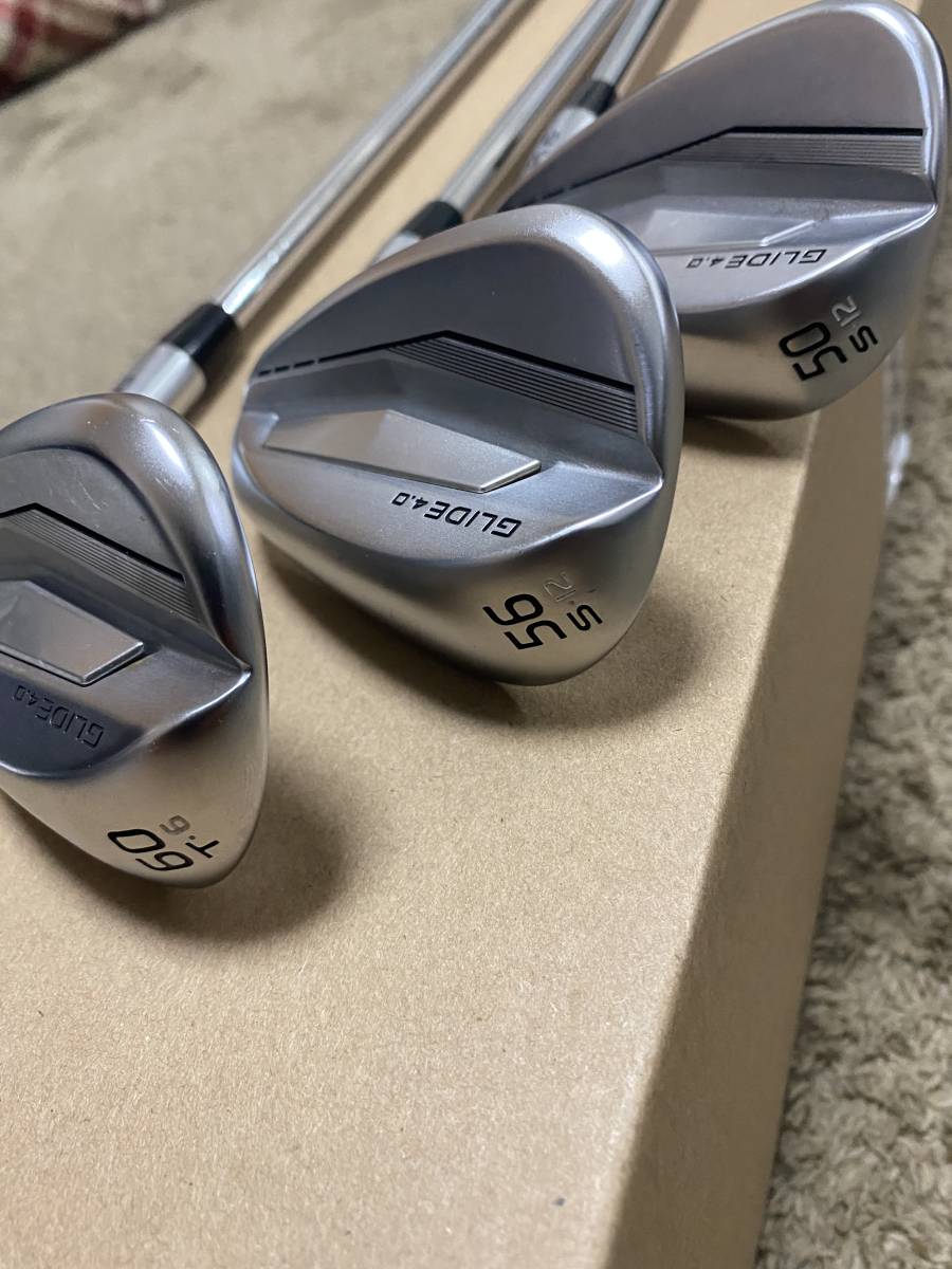 ピンPING GLIDE4.0 3本セット 50°S 56°S 60°T 白ドット MODUS3 TOUR115
