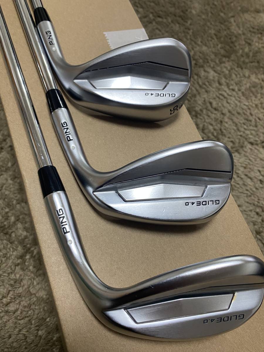 ピンPING GLIDE4.0 3本セット 50°S 56°S 60°T 白ドット MODUS3 TOUR115